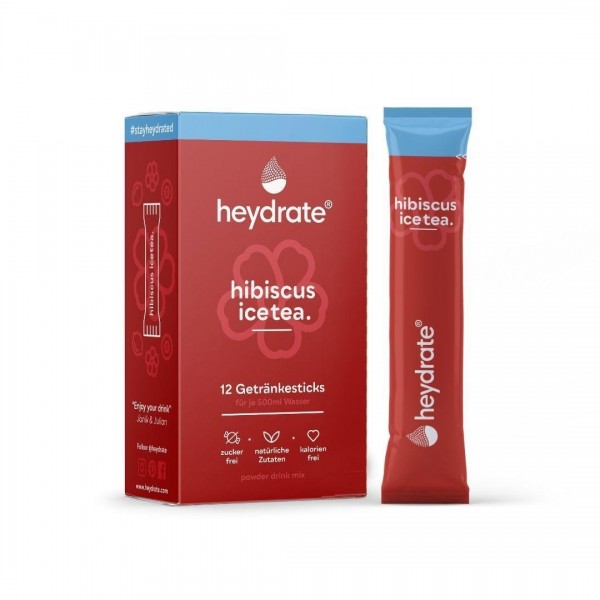 heydrate - Extracts - hibiscus ice tea, 12 Sticks