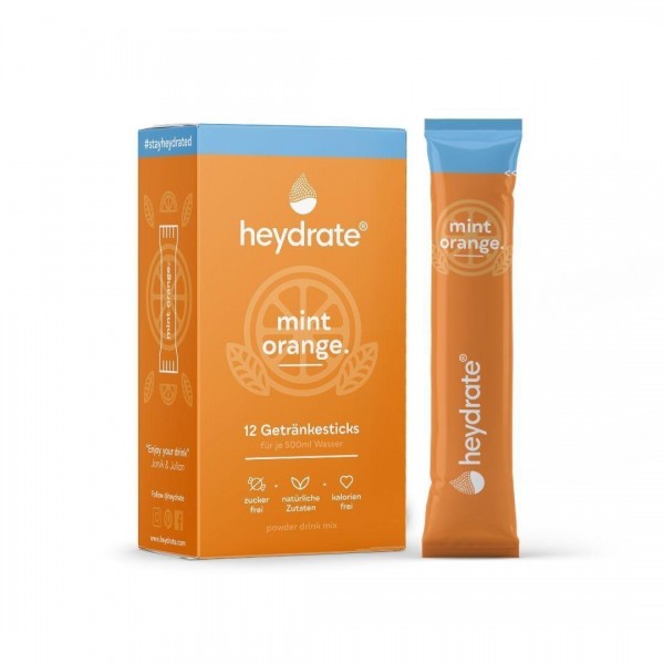 heydrate - Extracts - mint orange, 12 Sticks