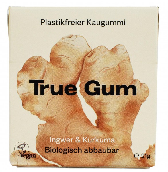 True Gum - Ingwer &amp; Kurkuma, 21g