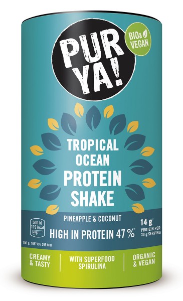 PURYA! Protein Shake - Tropical Ocean Spirulina, 480g
