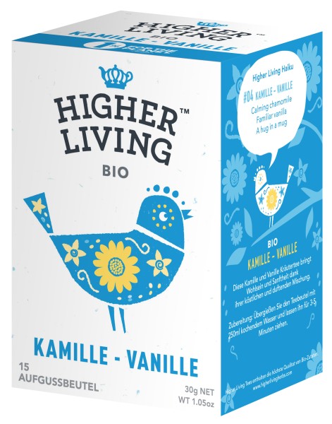 Higher Living - Kamille-Vanille, 30g (15 Teebeutel)